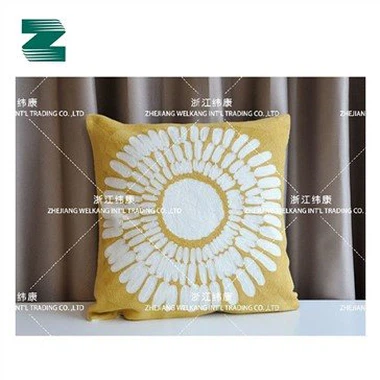 Coussin de broderie complet en toile de coton polyester blanc