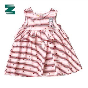 Robe Pour Enfants En Jersey Spandex Imprimé Tricoté