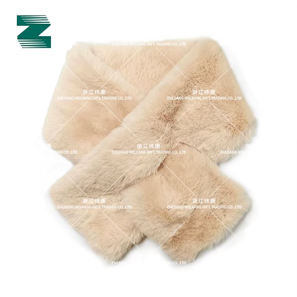 Solid Color Faux Fur Scarf
